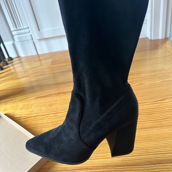 Steve Madden Tava Suede Over-The-Knee Boots - Picture 3 of 4